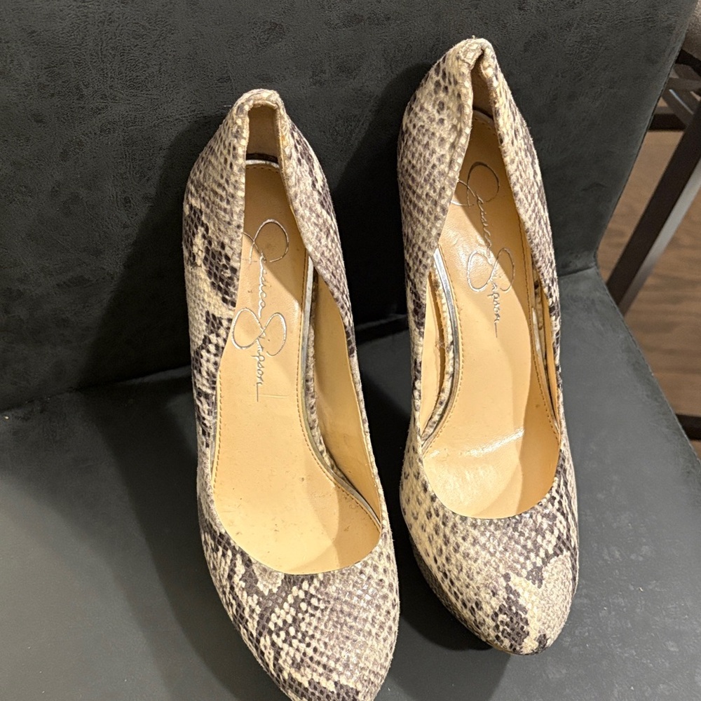 Jessica Simpson Snakeskin Heels